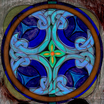 St Davids tiles, digital image by Martin Crampin.